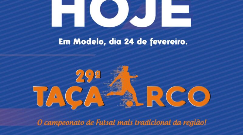 Abertura da Taça RCO 2023 acontece hoje aqui em Modelo - Prefeitura de  Modelo